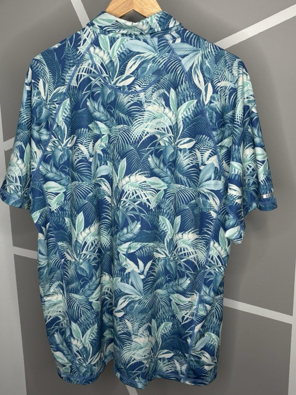 Tommy Bahama IslandZone Fuego Palms Polo Shirt Men’s XL Blue Performance Stretch - Picture 2 of 12